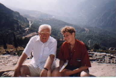Paul and Athena looking for roots. 