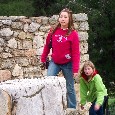 Jillian and Ana at Knossos
February, 2003
Crete, Greece